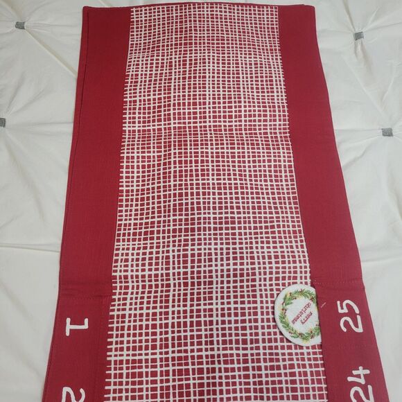 NWOT Threshold 25 Days of Christmas Advent Calendar Table Runner Date 14x72” - Picture 5 of 7